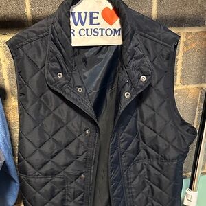 Banana Republic Quilted Vest in Navy Blue